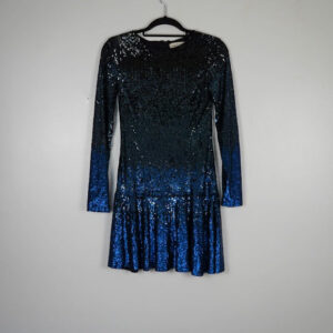 Needle & Thread Black and Blue Sequin Dress