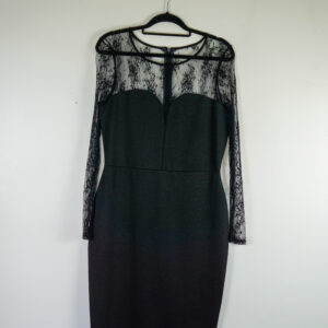 Lipsy Black Lace Body-con Dress