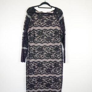 M&S Black Lace Long Dress