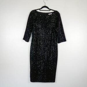 Pretty Kitty Fashion Black Sequin Dress