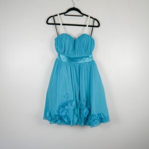 Little Mistress Aquamarine Strapless Dress