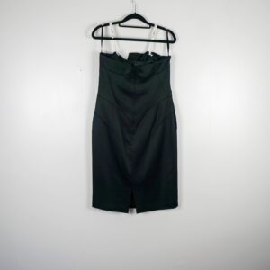 Coast Strapless Ruffle Dress in Black