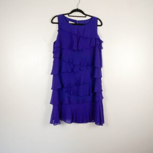 Monsoon Ultraviolet Ruffle Tiered Dress