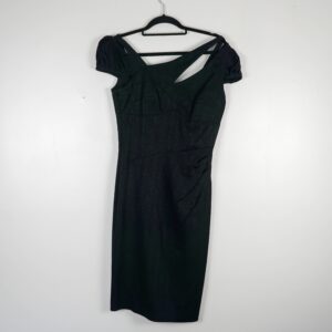 Karen Millen Patterned Satin Asymmetrical Dress
