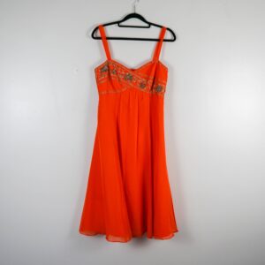 Monsoon Orange Beaded Dress
