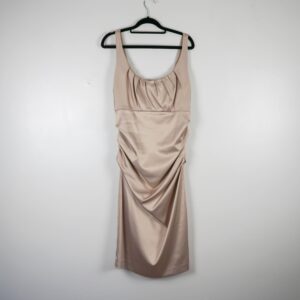 Surgi Chin Champagne Satin Dress