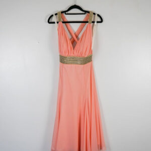Pretty Dress Pink Grecian Chiffon Dress