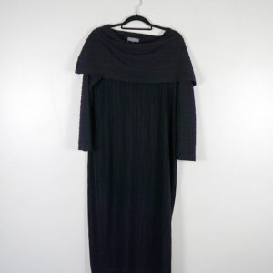 Sahara Black Textured Jersey Dress