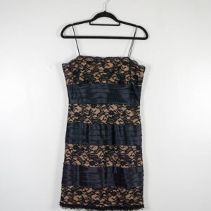 S.L.Fashion Lace and Satin Mini Dress