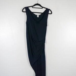 Dianne van Furtensteinburg Black Chiffon Dress With Greaican Cut