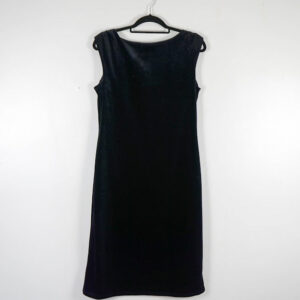 For Women Black Velvet Dress