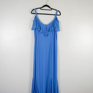 Jacques Vert Blue Chiffon Gown