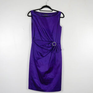 Hobbs (cocktail collection) Royal Purple Satin Mini Dress
