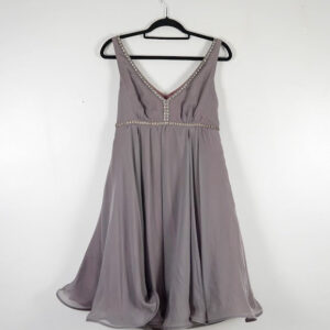 Monsoon Purple Grey Tea Dress