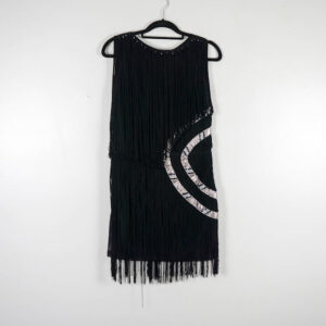 Izabel London Black Tassel Dress