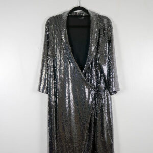 Next Silver Wrap-Over Dress