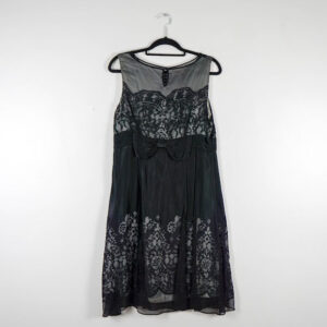 Monsoon Black lace dress with Bow
