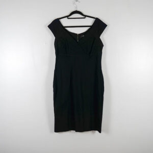 Julian McDonald Black Fitted Dress