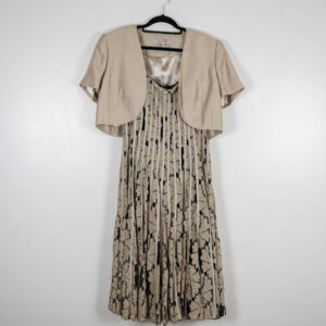 Jacques Vert Cream Floral Mini Dress with Bolero