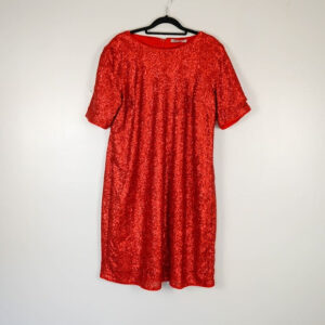 M&S Red Sequin Dress