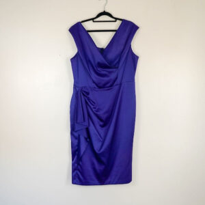 Debenhams Royal Purple Satin Mini Dress