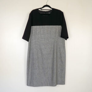 Jager Black and grey Dogtooth Print Dress