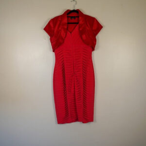 Gold by Michael H Pink Jersey Dress with Satin Bolero