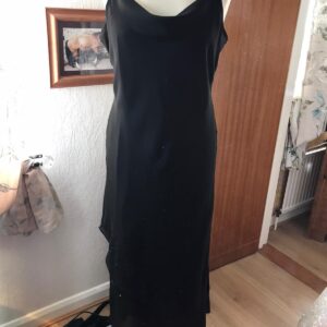 Safari  Black Cowl Neck Maxi Dress