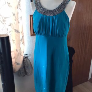 Scarlet Night terquoise Beaded Dress