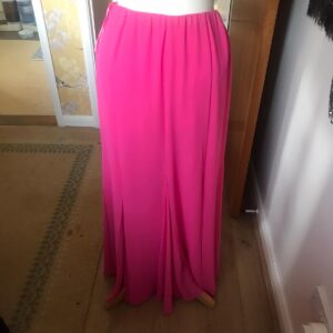 Frank Usher Fuchsia Pink Chiffon Maxi Skirt