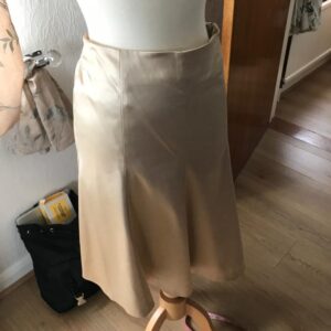 Coast Cream Satin Midi Skirt