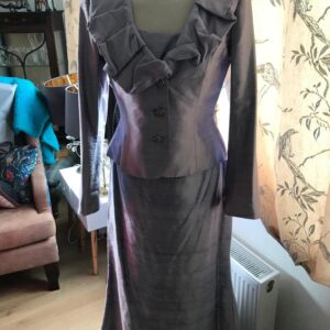 Paule Vasseur Lavender Satin three piece set