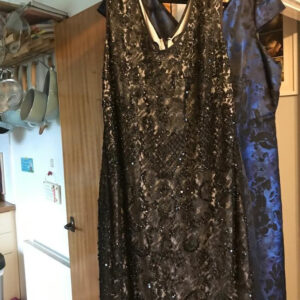 Dusk Black Lace and Sequin Dress