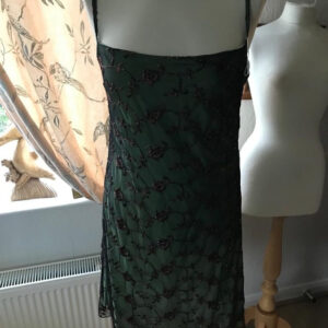 Kalinka Green and Black Lace Dress